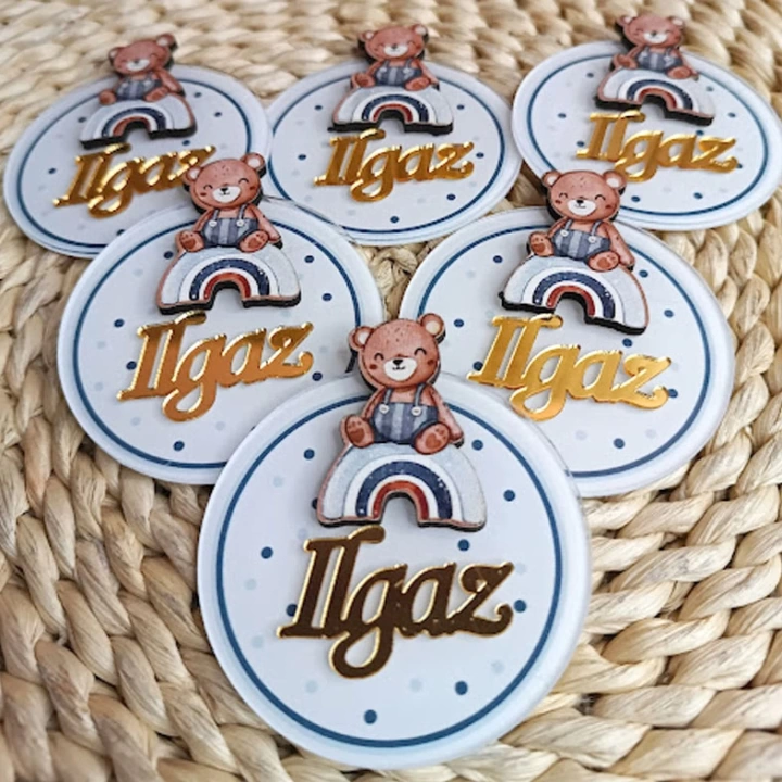 Baskıcı Amca Ayıcıklı Boyalı Magnet