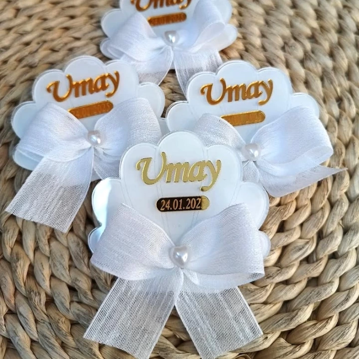 İstridye Kurdale Süslemeli Magnet