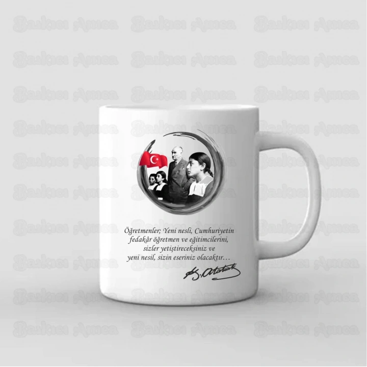 Atatürk Temalı Kupa Bardak