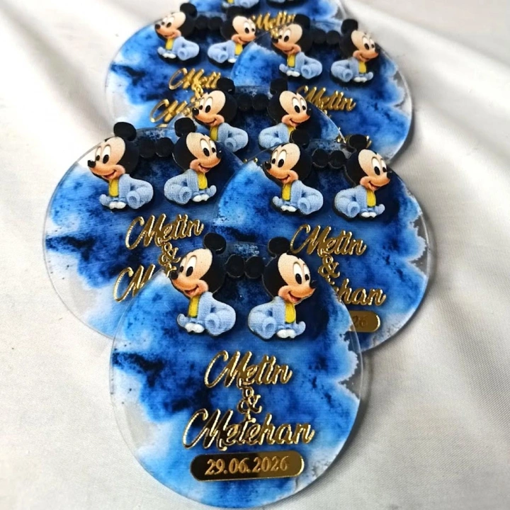İkiz Bebek Temalı Magnet