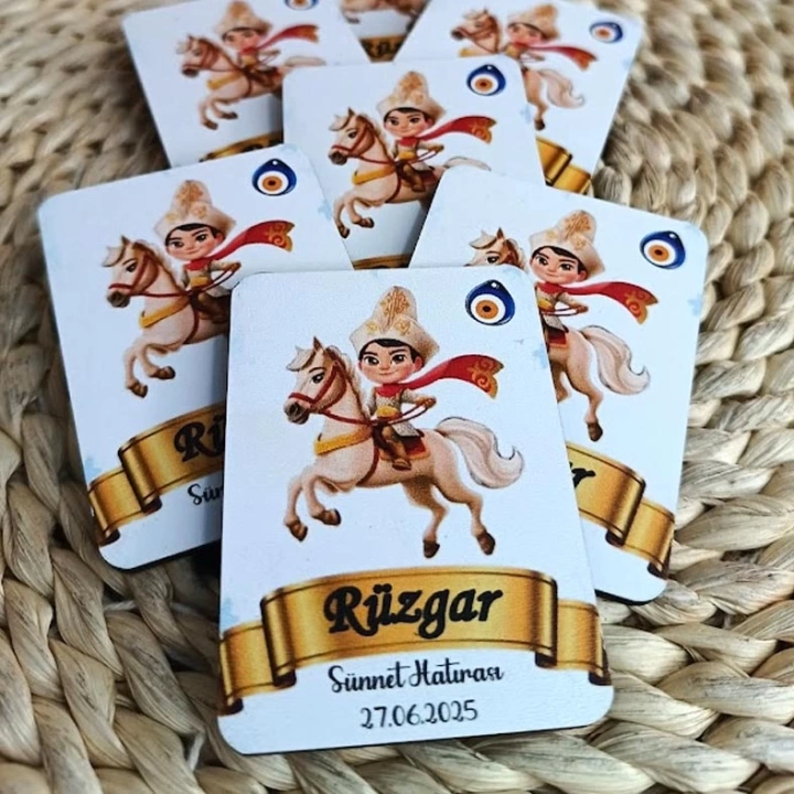 Sünnet Temalı Ahşap Magnet