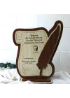 Öğretmen Ahşap Plaket İsimlik