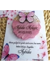 Kelebek Temalı Epoksi Magnet Kartlı