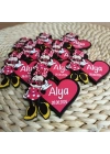 Baskıcı Amca Minnie Mouseli Ahşap Magnet