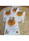 Baskıcı Amca Kartlı İş Makineleri Boyalı Magnet