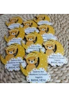 Baskıcı Amca Sarı Ayıcıklı Temalı Ahşap Magnet