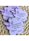 Kelebek Temalı Ahşap Magnet