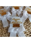 Şeffaf Süslemeli Magnet Gold Pleksili