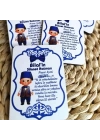 Mavi Sünent Temalı Ahşap MAgnet