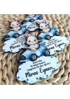 Sevimli Tavşan Ahşap Magnet
