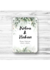 Yaprak Temalı Ahşap Magnet