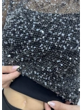 Ribana Atletli Pullu Bluz - Siyah