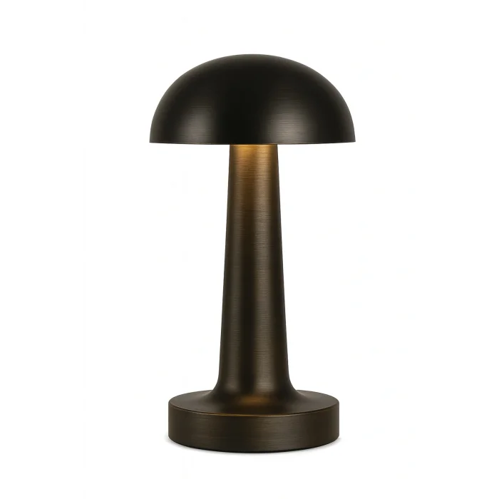 3 Işık Renkli Şarjlı Dim Edilebilir Masa Lambası Siyah Kasa Ct-8428.