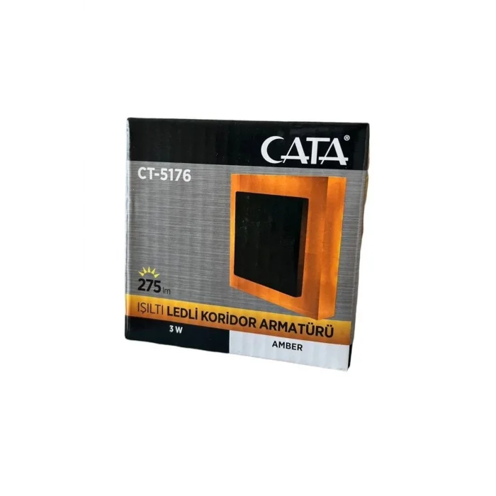 Cata 3w Ledli Koridor Armatürü (AMBER) CT-5176A