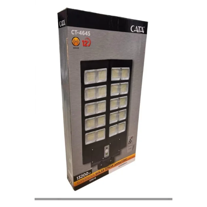 Cata Süpernova 1200w Solar Sokak Armatürü (Kumandalı) CT-4645