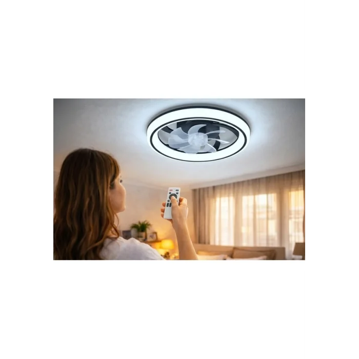 Cata Ct 3010 Meltem 70w Ledli Tavan Vantilatörü Kumandalı 3 Renk (SİYAH)