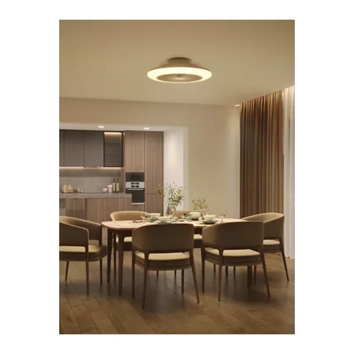 Philips Amigo Fanlı Tavan Lambası (42W Vantilatör + 20 W Aydınlatma Gücü) Simli Tasarım