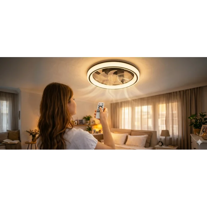 Cata Ct 3010 Meltem 70w Ledli Tavan Vantilatörü Kumandalı 3 Renk (SİYAH)