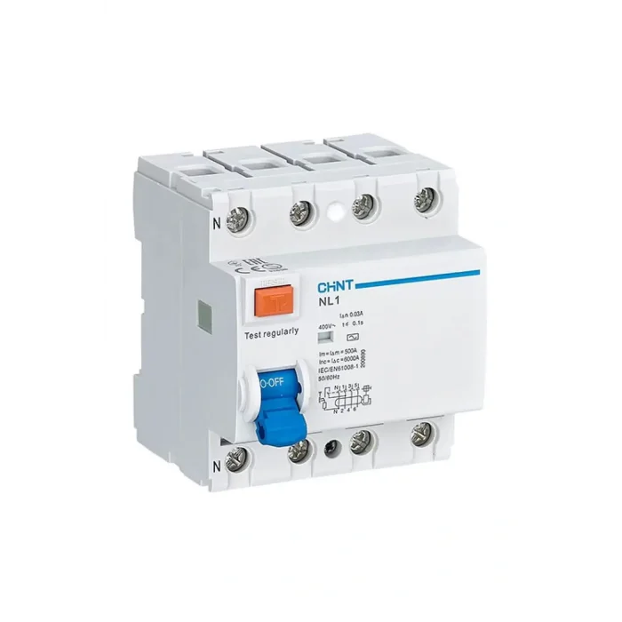 Chint Nl1 Serisi Ac Tipi 4x25a Kaçak Akım Rölesi 6ka 30ma Çiftli Bara 200223