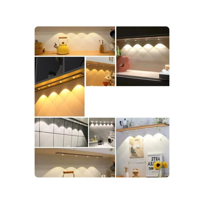 Cata Sensörlü Şarjlı Mıknatıslı 3 Farklı Işık Renkli Dimmerli 40cm Siyah / CT-2464