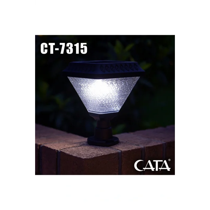 CT-7315 Solar Set Üstü Bahçe Armatürü Beyaz Işık