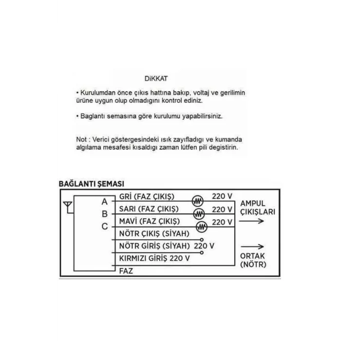 Cata 4X1000 W 4 Lü Aydınlatma Kumandası CT-9154