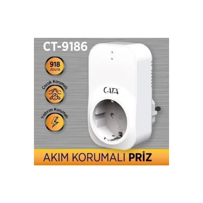 Cata Akım Korumalı Priz / CT-9186
