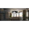 Cata Ct 3010 Meltem 70w Ledli Tavan Vantilatörü Kumandalı 3 Renk (SİYAH)