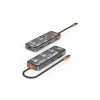 Cb008 Cyber 8 In 1 Type-c Uyumlu 100w Şarj Destekli Şeffaf Görünüm Sd Kart-rj45-hdmi-usb Çoğaltıcı