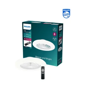 Philips Amigo Fanlı Tavan Lambası (42W Vantilatör + 20 W Aydınlatma Gücü) Simli Tasarım