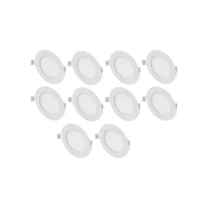 Cata 10 Adet 9 Watt Slim LED Panel Beyaz Işık Metal Kasa CT-5146B