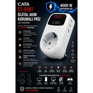 Cata Akım Korumalı Priz Regülatör CT-9187