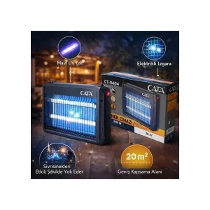 Cata Sinek Öldürücü Cihaz 2x10 Watt 20m² Ct-9404