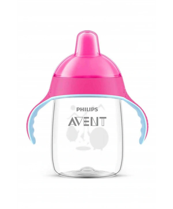 Avent Yeni Penguen Damlatmaz Bardak - 18m+ 12 340 ml - Pembe