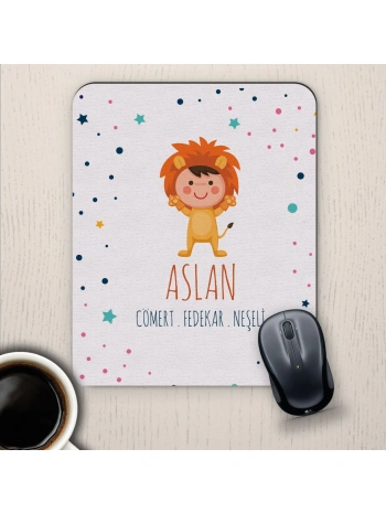 Aslan Burçlarına Özel Sevimli Mouse Pad