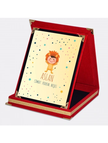 Aslan Burcuna Özel Karakter Özellikleri Plaket