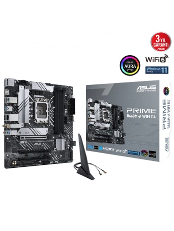 ASUS PRIME B660M-A WIFI D4 DDR4 5333MHz(OC) M.2 HDMI DP mATX 1700p