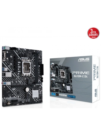 ASUS PRIME H610M-E DDR4 3200(OC) VGA HDMI DP M.2 mATX 1700p
