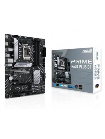ASUS PRIME H670-PLUS D4 DDR4 5000(OC) HDMI DP M.2 ATX 1700p