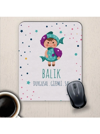 Balık Burçlarına Özel Sevimli Mouse Pad