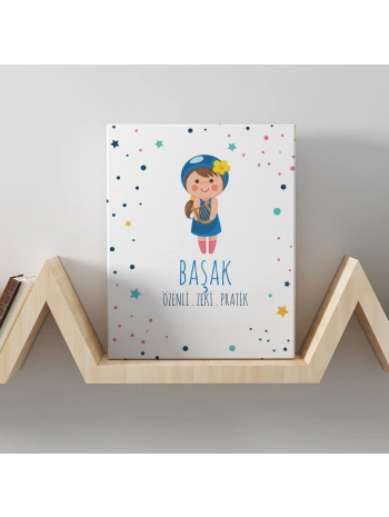 Başak Burcuna Özel Tasarım Kanvas  Tablo