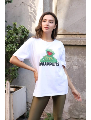 Baskılı Tişört-BEYAZ