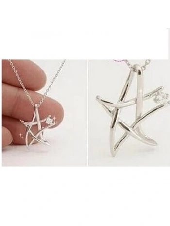 Bayan Liya Zirkon Taşlı Yıldız Kolye