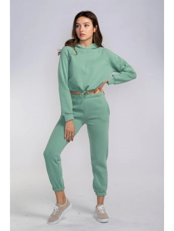 Bel Lastikli Şardonlu İkili Takım-MİNT YEŞİLİ