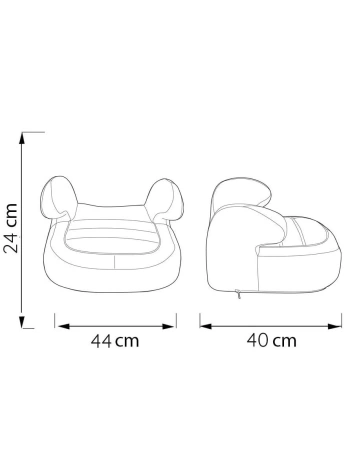 ComfyMax Premium 15-36kg Yükseltici Oto koltuğu Grey Jean