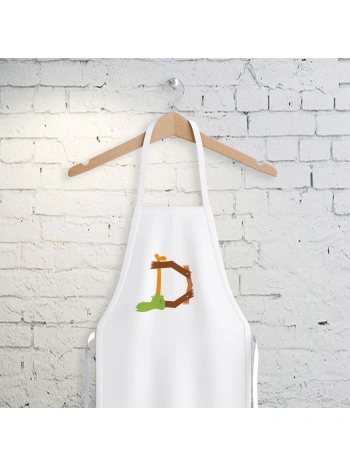 D Harfi Tasarımlı Mutfak Önlüğü