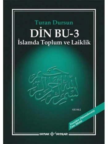 Din Bu - 3; İslamda Toplum ve Laiklik