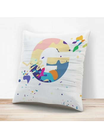 G Harfi Tasarımlı Yastık Kılıfı