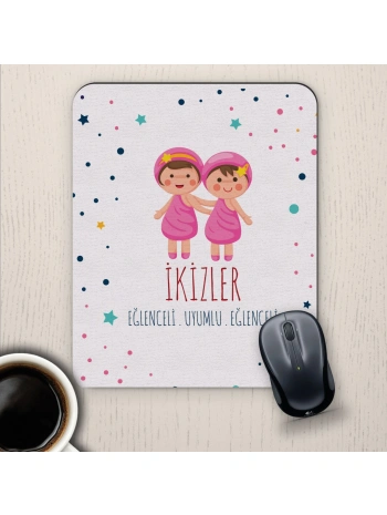 İkizler Burçlarına Özel Sevimli Mouse Pad