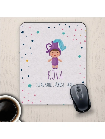 Kova Burçlarına Özel Sevimli Mouse Pad
